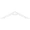 Ekena Millwork Pitch Cena Architectural Grade PVC Gable Pediment, 72"W x 18"H x 1"P (6/12) GPP072X018X100CEN - alternate 4
